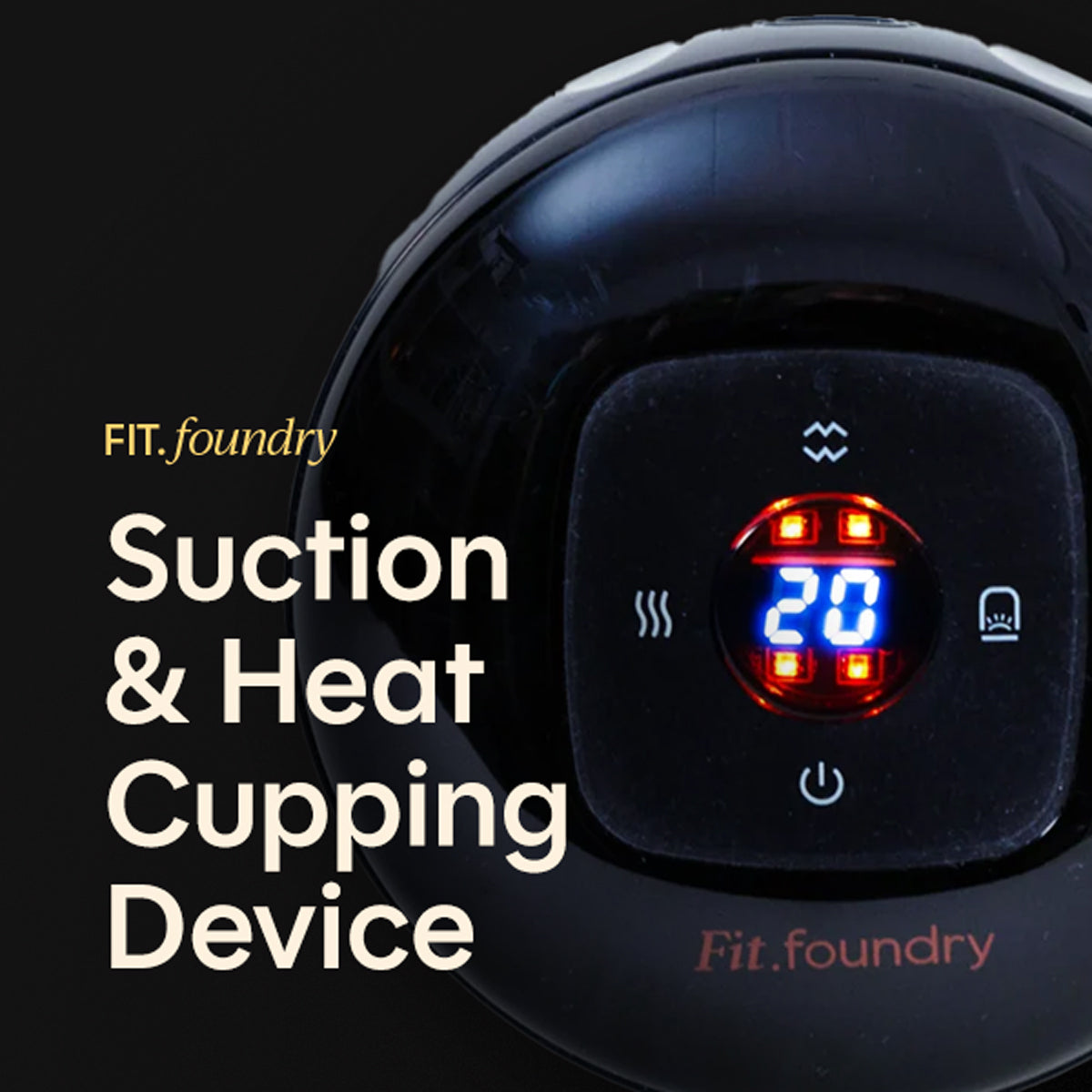 Fit Foundry Suction & Heat Cupping Device - Advanced Therapy for Muscle Relaxation and Recovery