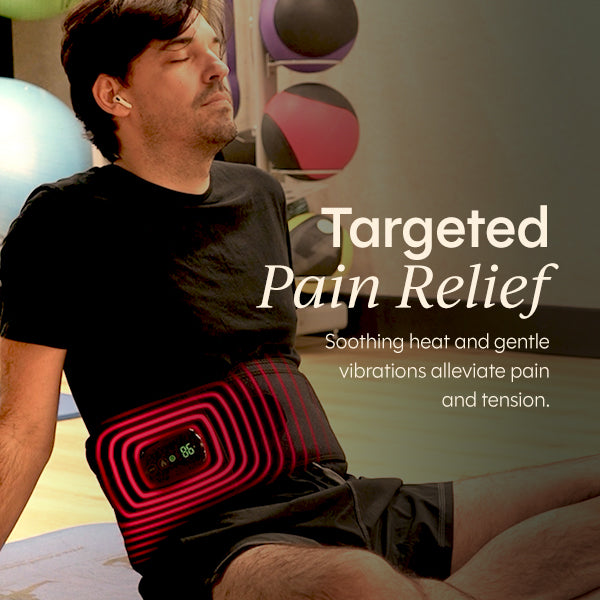 Fit Foundry Heat + Massage Back Wrap - Targeted Comfort for Back Pain Relief and Relaxation