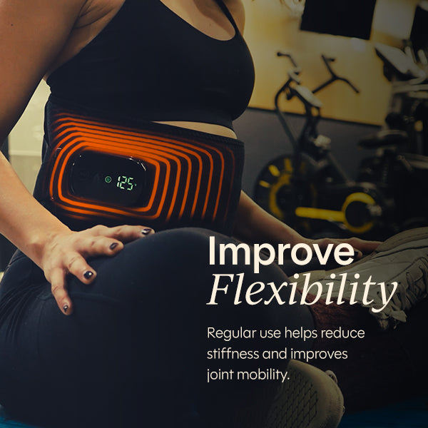 Fit Foundry Heat + Massage Back Wrap - Targeted Comfort for Back Pain Relief and Relaxation