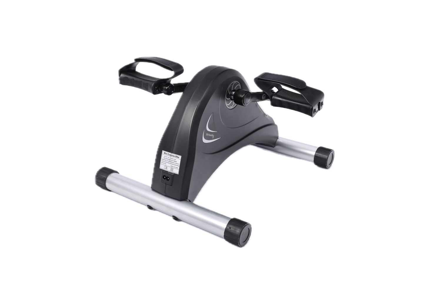 Fit Foundry Mini Exercise Bike - Compact, 12-Speed Foot and Arm Workout with LED Display & Remote Control