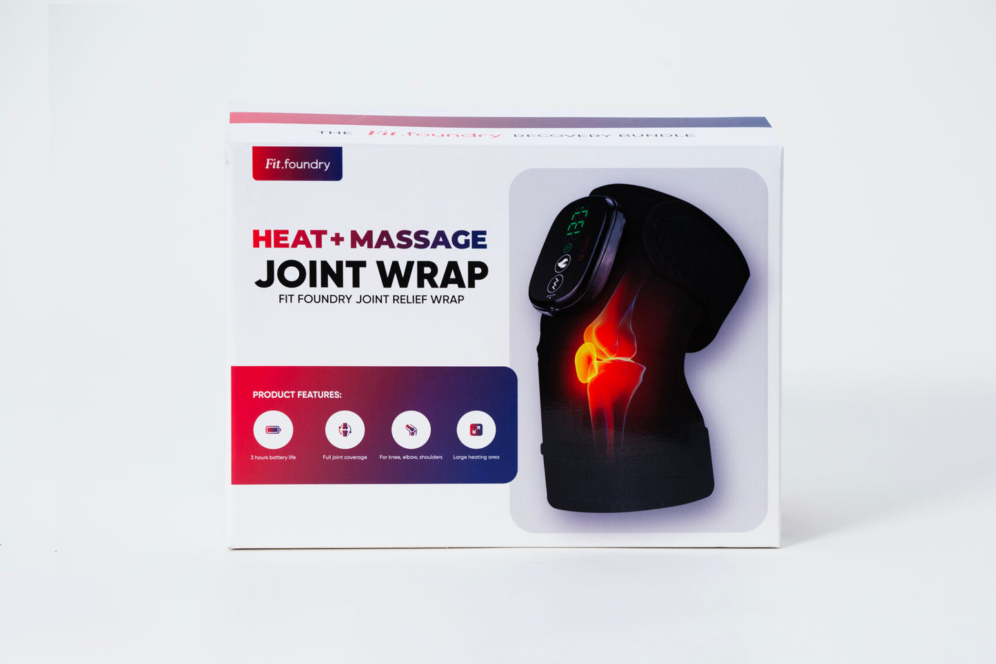 Fit Foundry Joint Relief Wrap - Heating & Massage Wrap for Joint Pain Relief and Relaxation