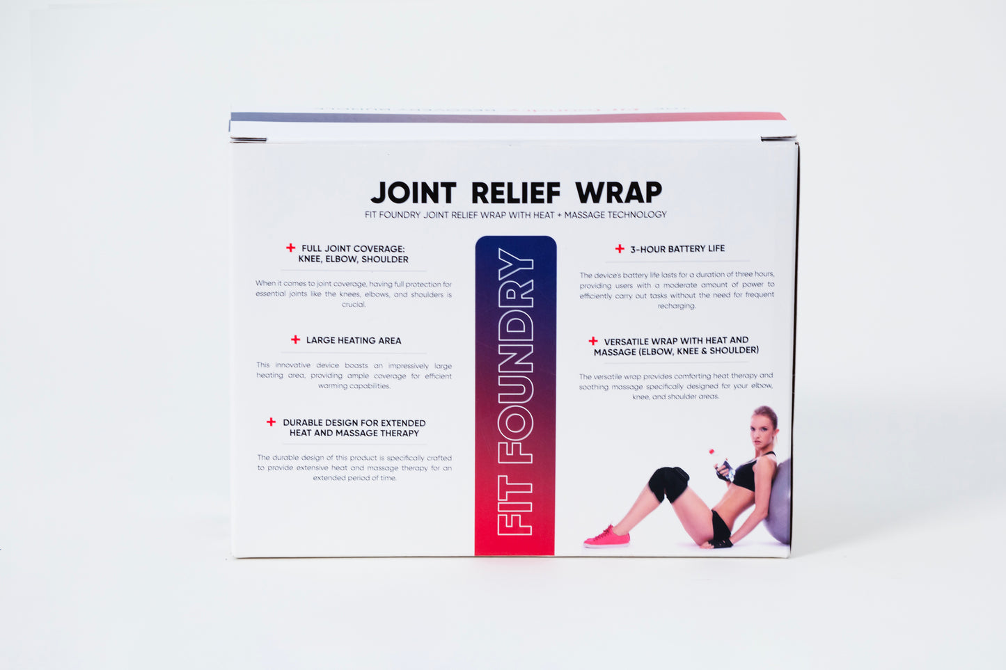 Fit Foundry Joint Relief Wrap - Heating & Massage Wrap for Joint Pain Relief and Relaxation