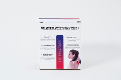 Fit Foundry Suction & Heat Cupping Device - Advanced Therapy for Muscle Relaxation and Recovery